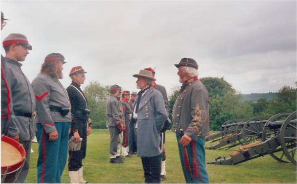 Rockbridge Artillery - Inspection by R E Lee