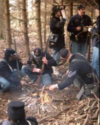 Union Infantry Camping in the Woods